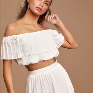 Pleated Crop Top